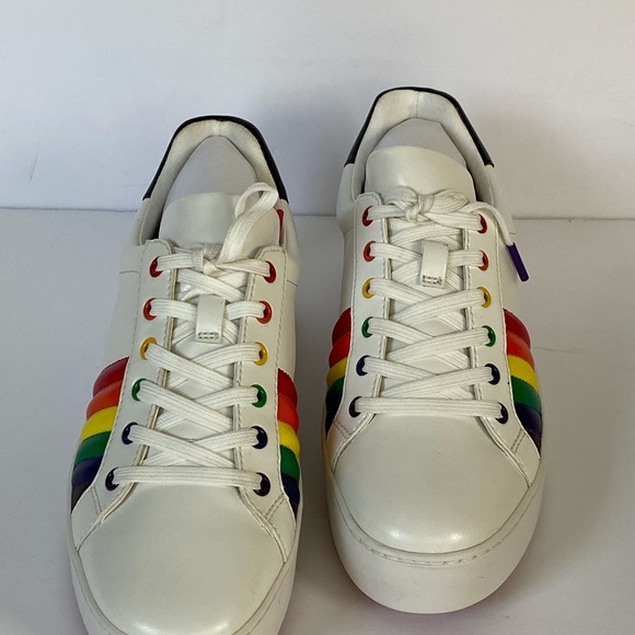 MICHAEL KORS Poppy Lace Up Nappa PU # 9. Rainbow - Picture 6 of 11